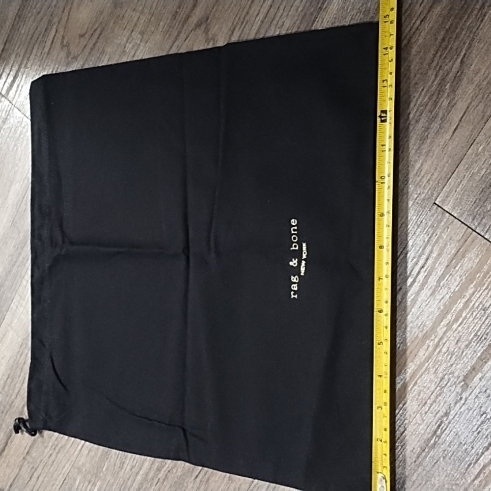 rag & bone Black Logo Drawstring Pouch - Picture 5 of 6